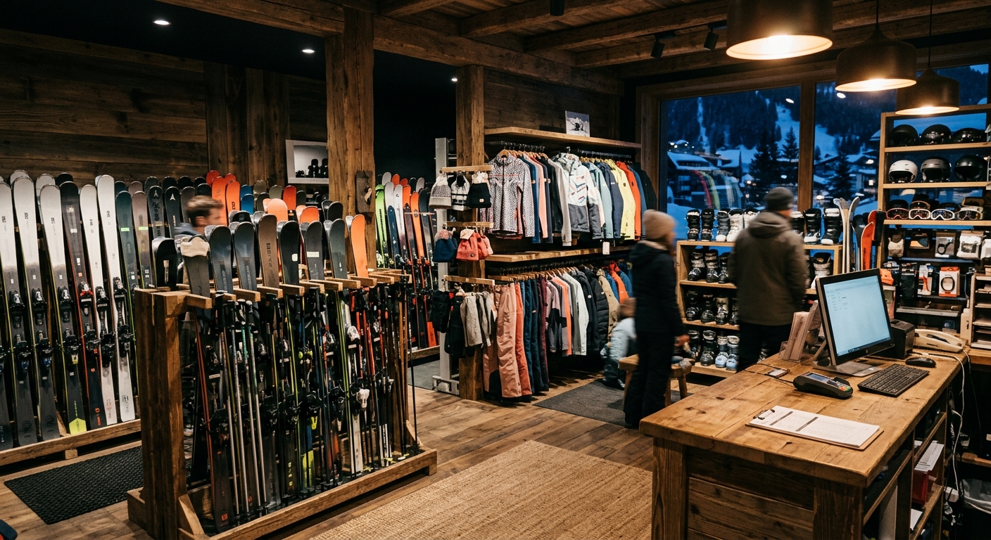 Intérieur du magasin de sport Sport Confort à Vars